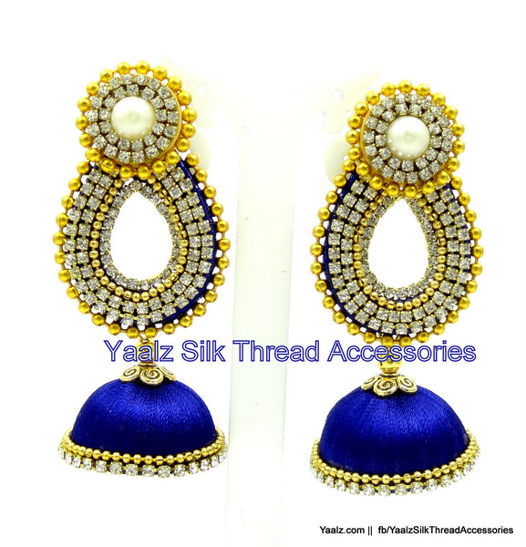 silk thread Grandeur Jumka Collections 