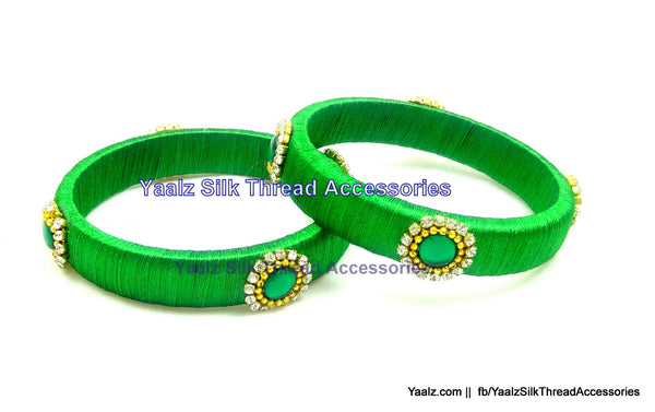 silk thread Single Bangle Collections 