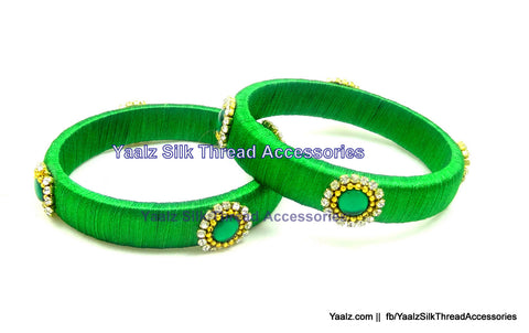silk thread Single Bangle Collections 