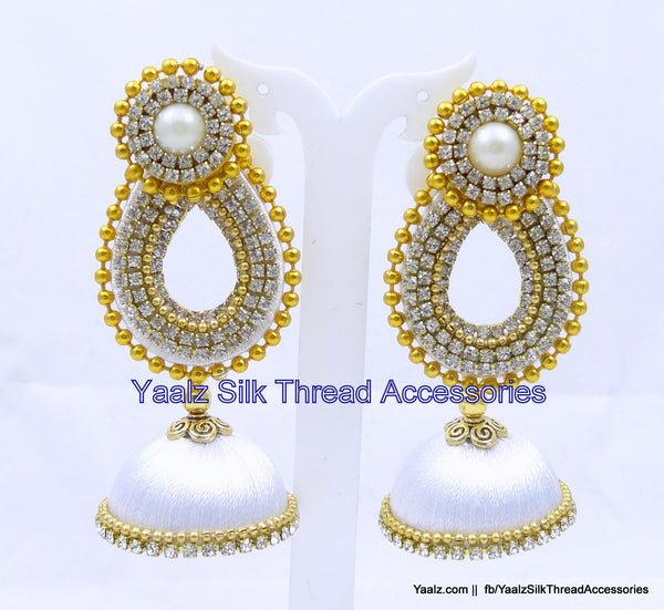 silk thread Grandeur Jumka Collections 