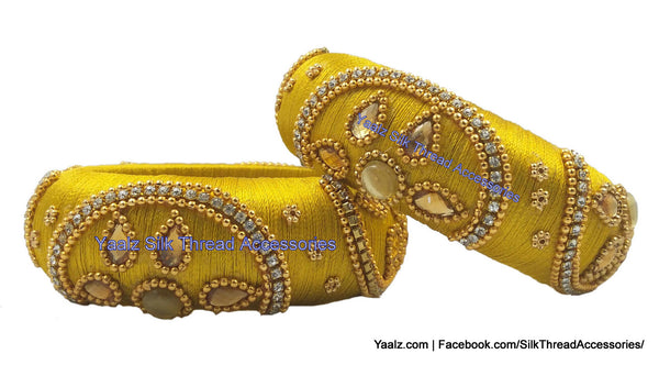 silk thread Single Bangle Collections 