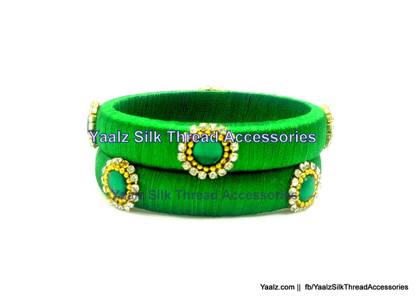 silk thread Single Bangle Collections 
