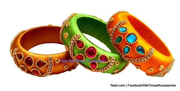 silk thread Grandeur Bangle Collections 