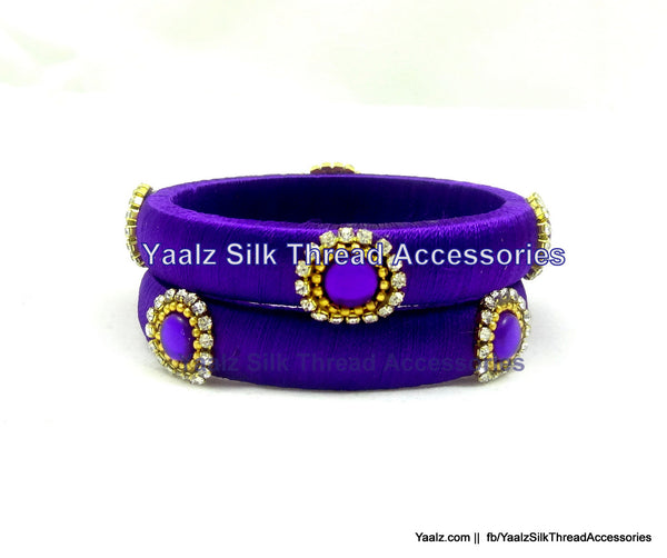 silk thread Single Bangle Collections 