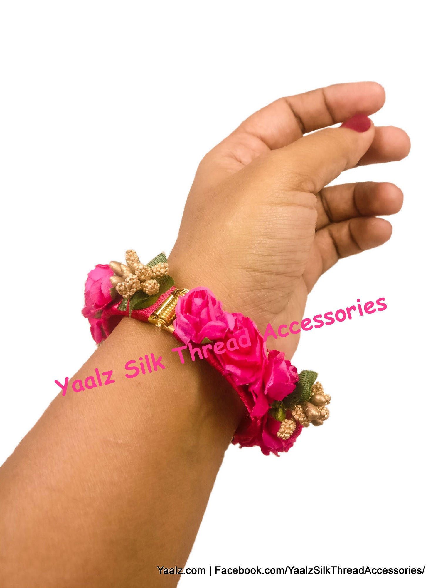 Silk thread clearance flower bangles