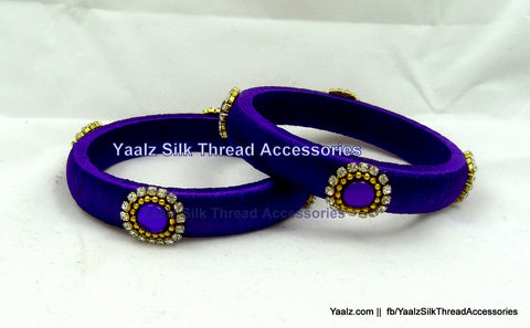 silk thread Single Bangle Collections 