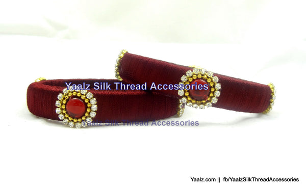 silk thread Single Bangle Collections 