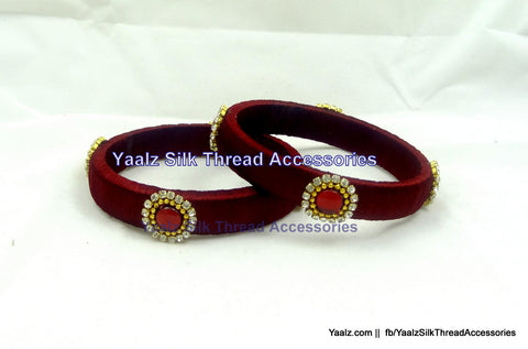 silk thread Single Bangle Collections 