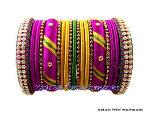 silk thread Grandeur Bangle Collections 