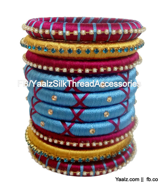 silk thread Assorted Bangle Collections 
