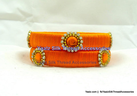 silk thread Single Bangle Collections 
