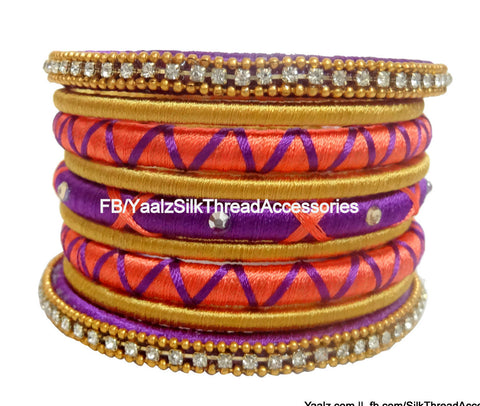 silk thread Assorted Bangle Collections 