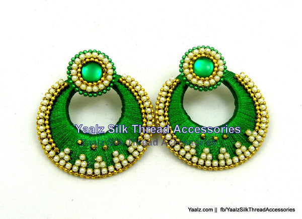 silk thread Chand Bali Earring 
