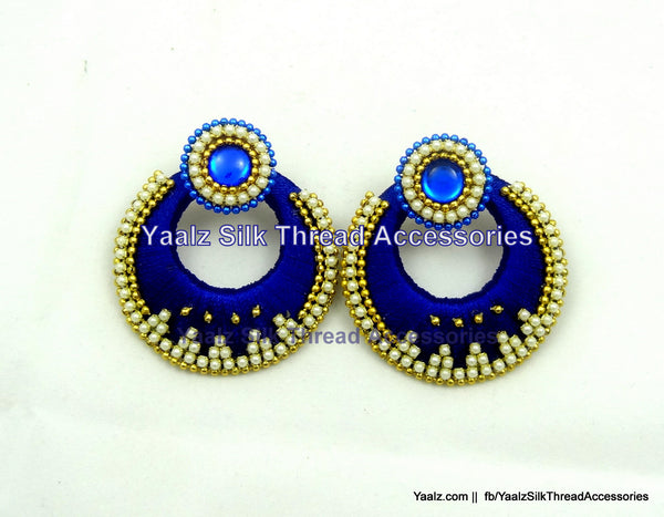 silk thread Chand Bali Earring 