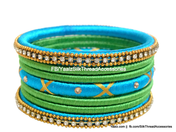 silk thread Assorted Bangle Collections 