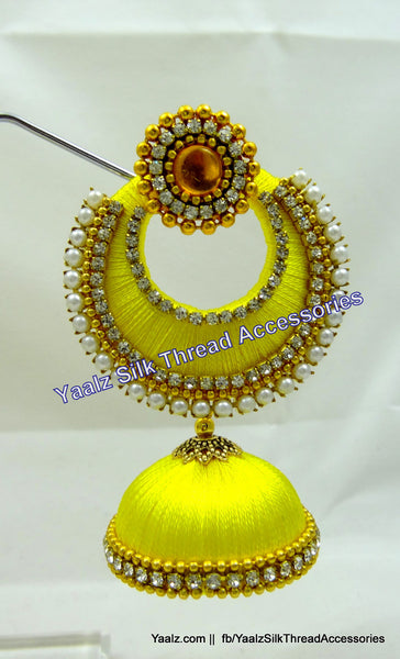 silk thread Grandeur Jumka Collections 