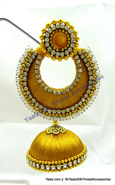 silk thread Grandeur Jumka Collections 