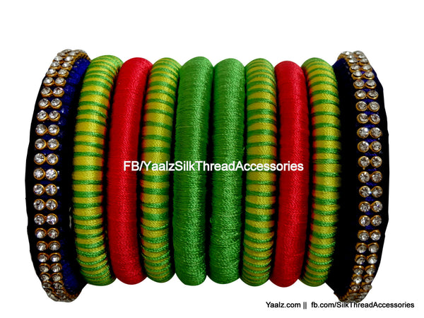 silk thread Assorted Bangle Collections 
