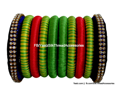silk thread Assorted Bangle Collections 
