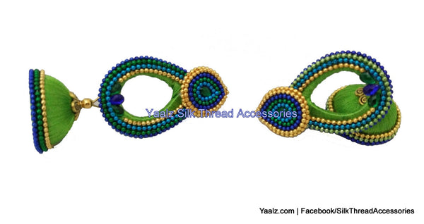 silk thread Grandeur Jumka Collections 