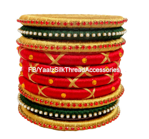 silk thread Assorted Bangle Collections 