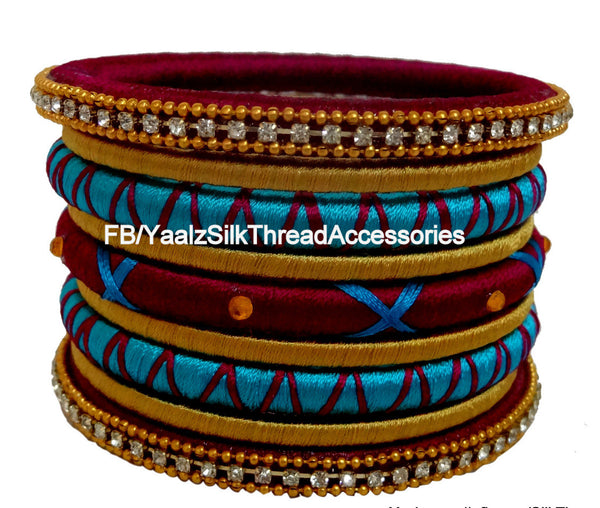 silk thread Assorted Bangle Collections 