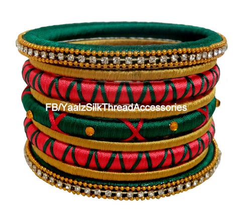 silk thread Assorted Bangle Collections 
