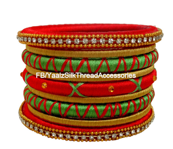 silk thread Assorted Bangle Collections 