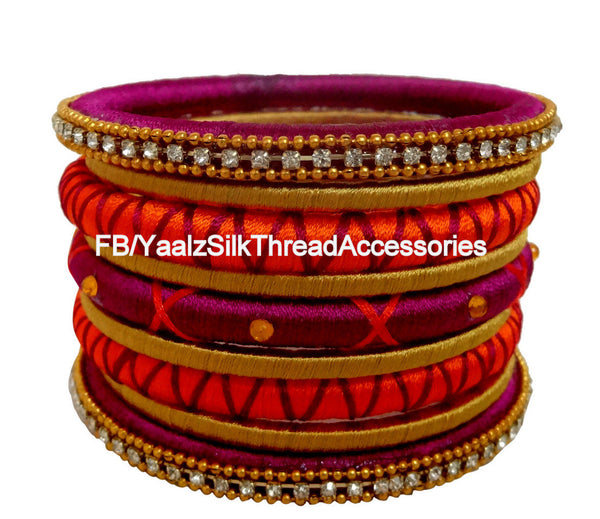 silk thread Assorted Bangle Collections 