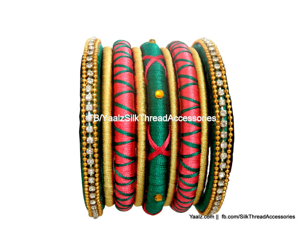 silk thread Assorted Bangle Collections 