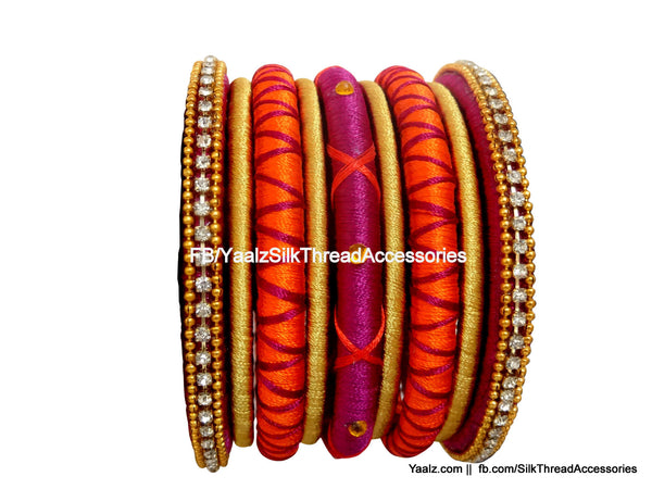 silk thread Assorted Bangle Collections 