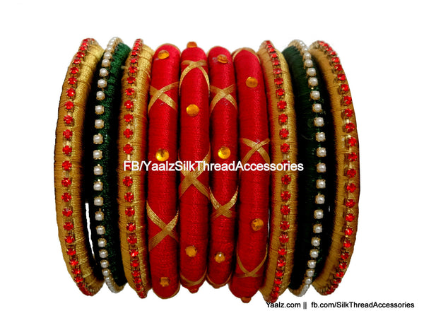 silk thread Assorted Bangle Collections 