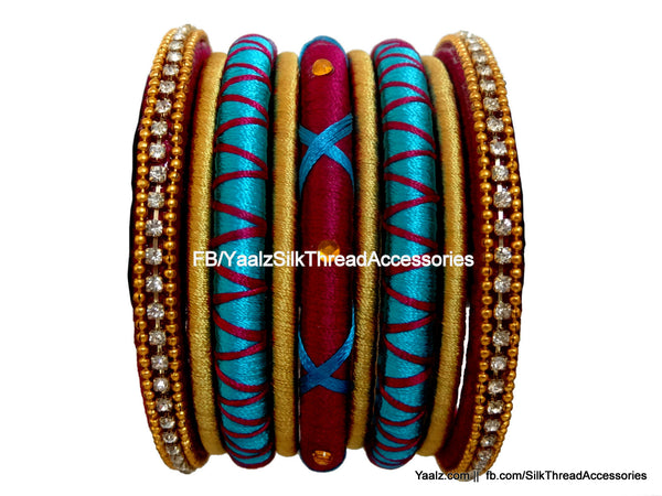 silk thread Assorted Bangle Collections 