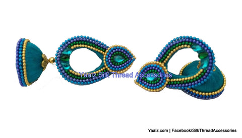 silk thread Grandeur Jumka Collections 