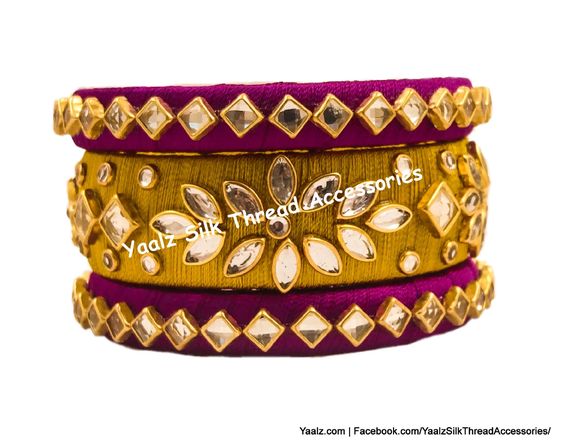silk thread Grandeur Bangle Collections 
