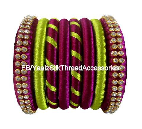 silk thread Assorted Bangle Collections 