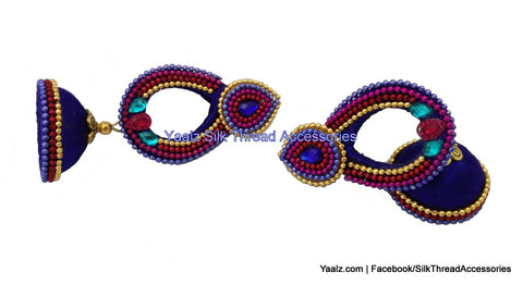 silk thread Grandeur Jumka Collections 