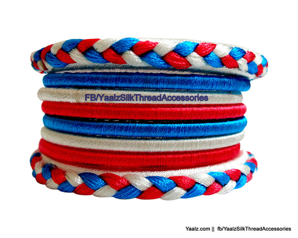 silk thread Looping Set Bangles 