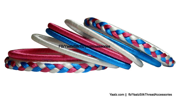 silk thread Looping Set Bangles 