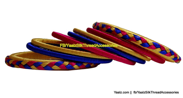 silk thread Looping Set Bangles 