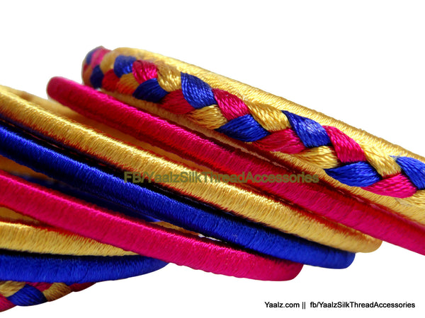 silk thread Looping Set Bangles 