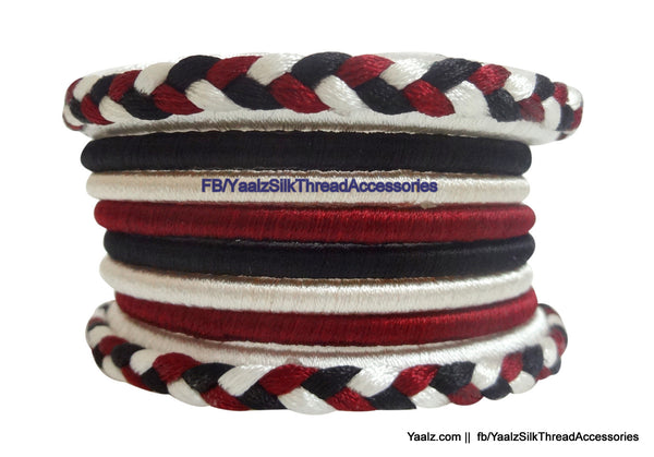 silk thread Looping Set Bangles 