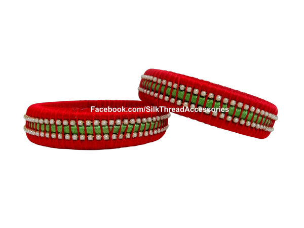 silk thread Single Bangle Collections 