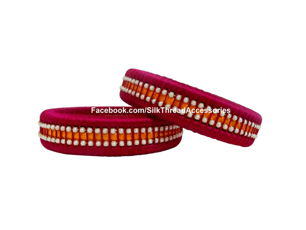 silk thread Single Bangle Collections 