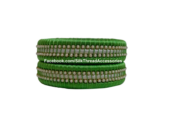 silk thread Single Bangle Collections 