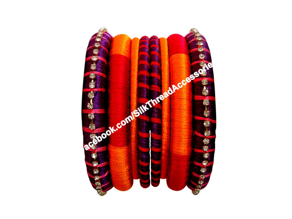 silk thread Assorted Bangle Collections 