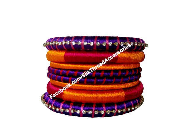 silk thread Assorted Bangle Collections 