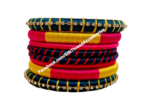 silk thread Assorted Bangle Collections 