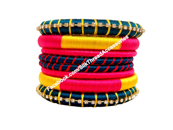silk thread Assorted Bangle Collections 