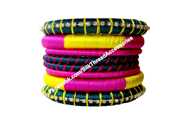 silk thread Assorted Bangle Collections 